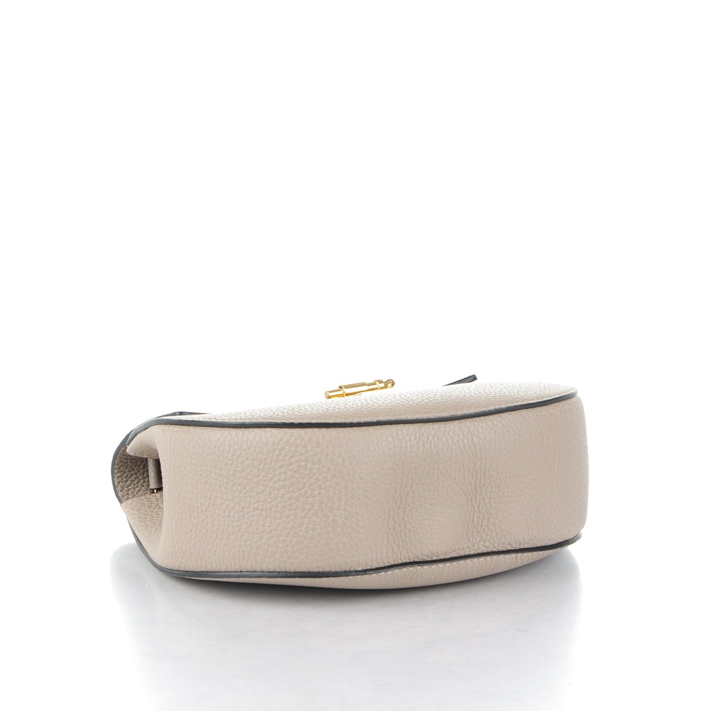 Grained Lambskin Drew Shoulder Bag Motty Grey