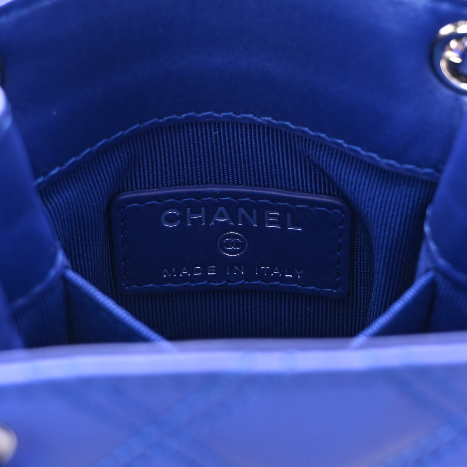 Chanel Calfskin Quilted Crossbody CC Phone Holder Dark Blue 6 of 11