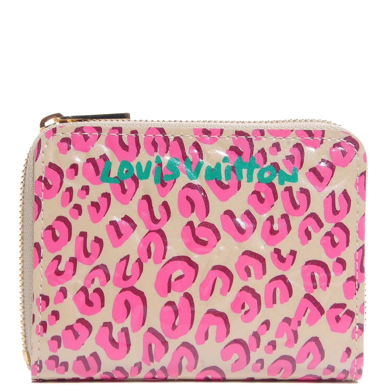Louis Vuitton Vernis Leopard Zippy Coin Purse Blanc Corail 1 of 8
