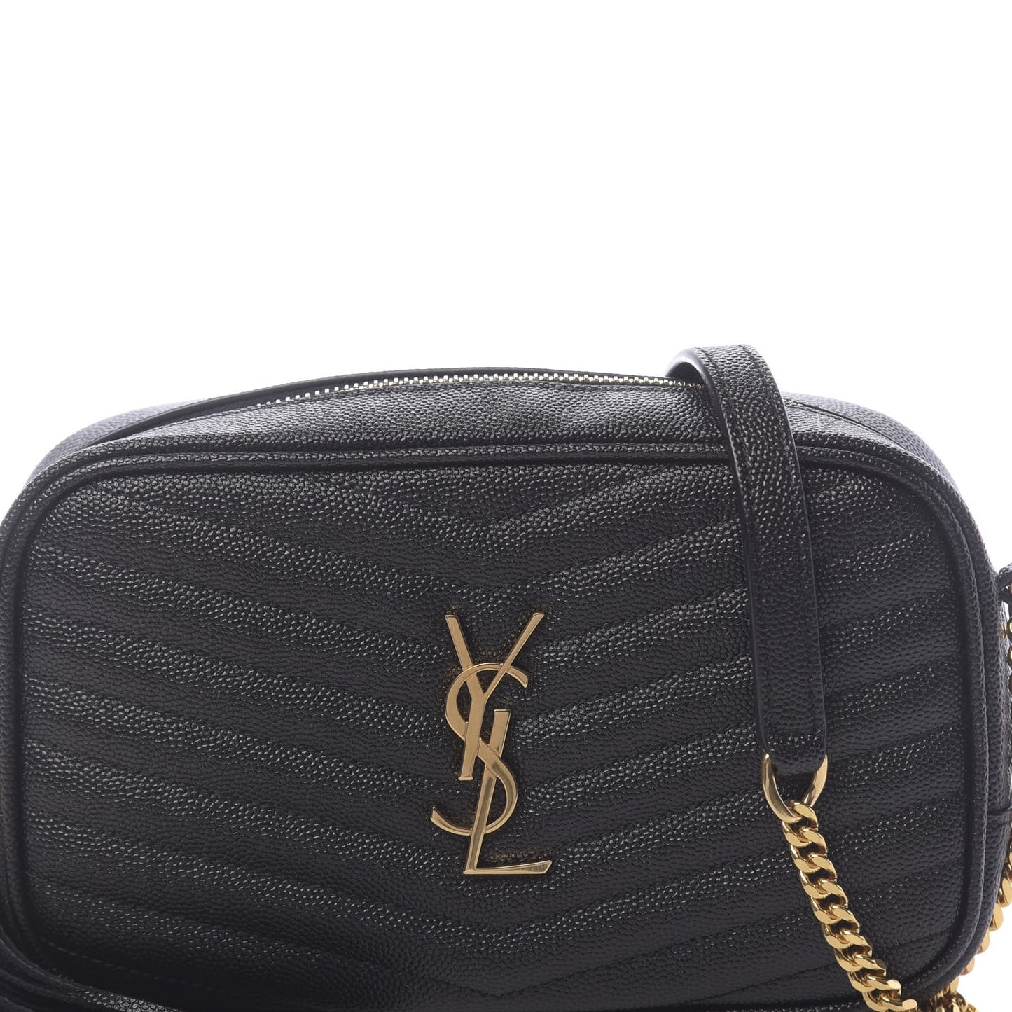 Grain De Poudre Matelasse Monogram Mini Lou Camera Bag Black