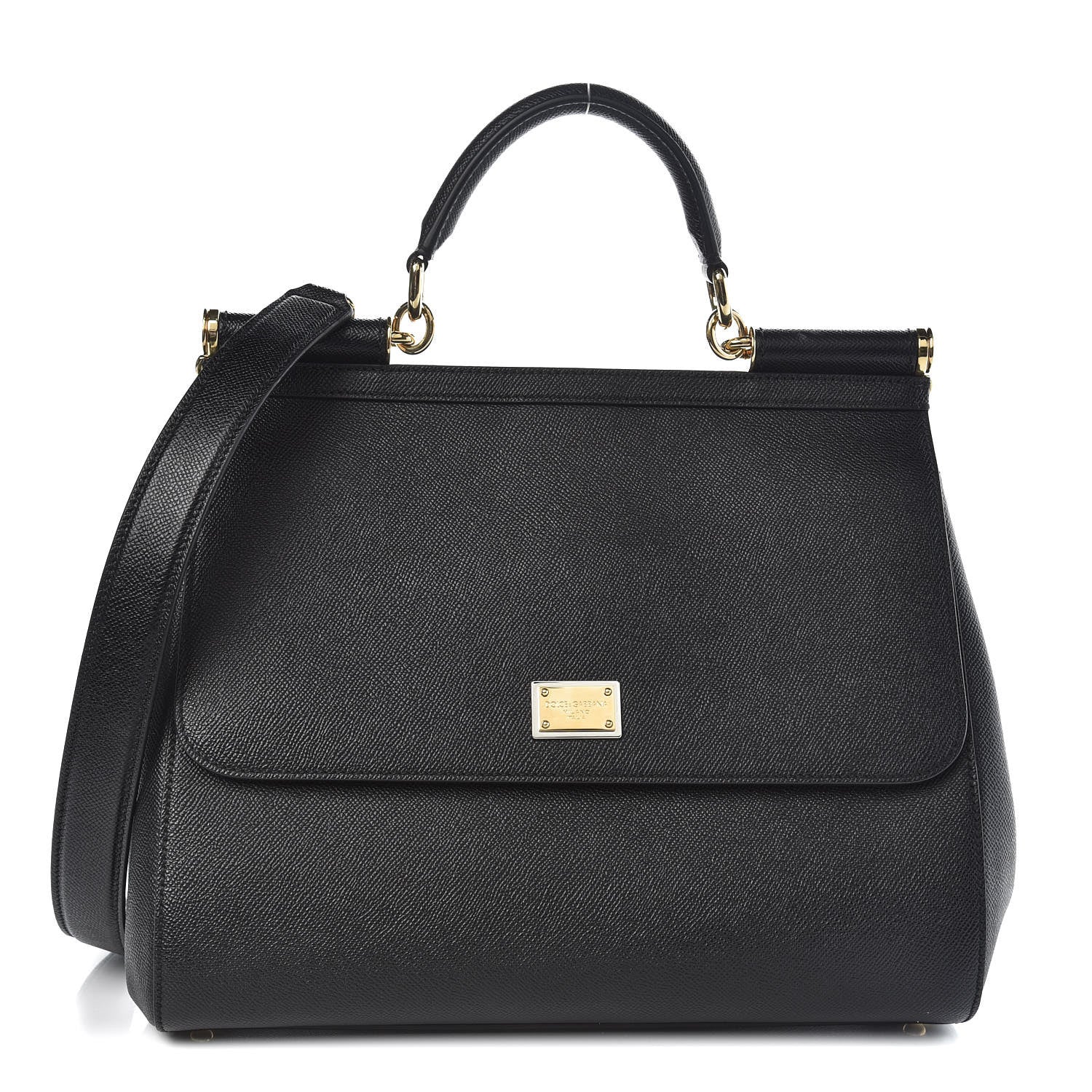 Dolce & Gabbana Dauphine Large Miss Sicily Satchel Black 1 of 12
