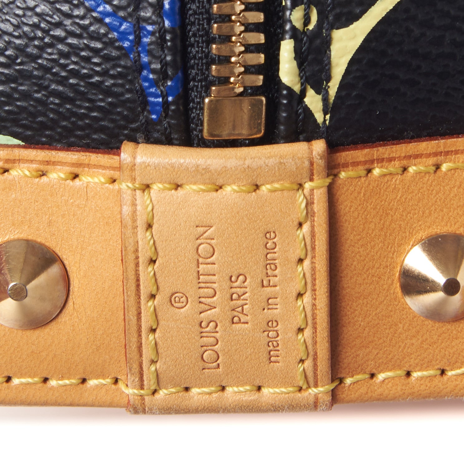 Louis Vuitton Monogram Multicolor Alma Black 8 of 9