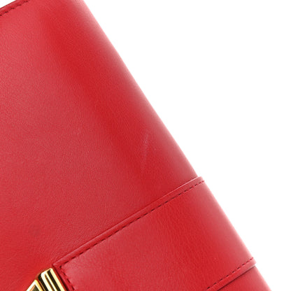 Saint Laurent Calfskin Classic Y Ligne Chain Wallet Vermillion 13 of 13