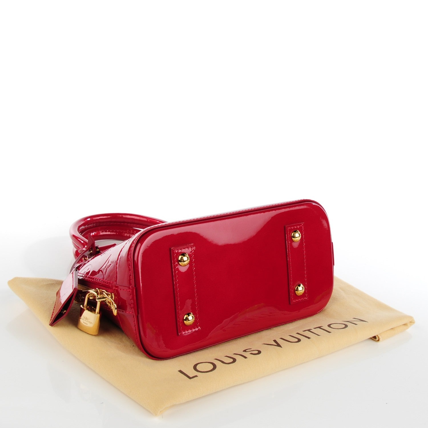 Louis Vuitton Vernis Alma BB Pomme D'Amour 4 of 7