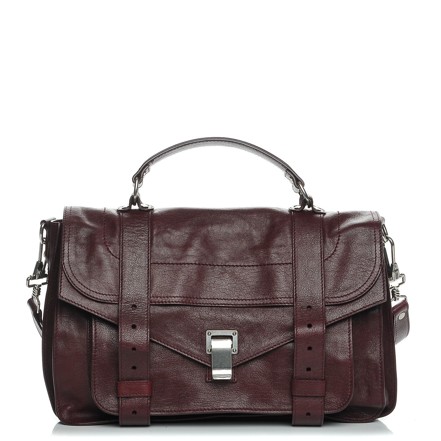 Proenza Schouler Lambskin Medium PS1 Satchel Oxblood 1 of 8