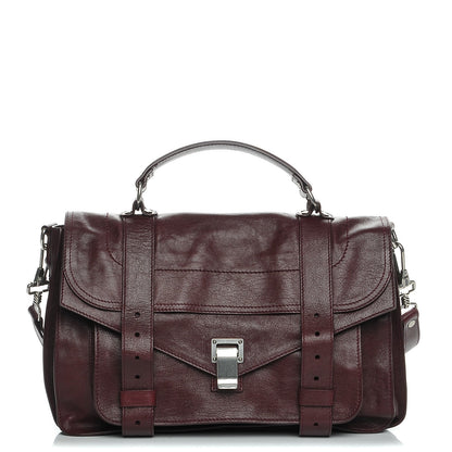 Proenza Schouler Lambskin Medium PS1 Satchel Oxblood 1 of 8