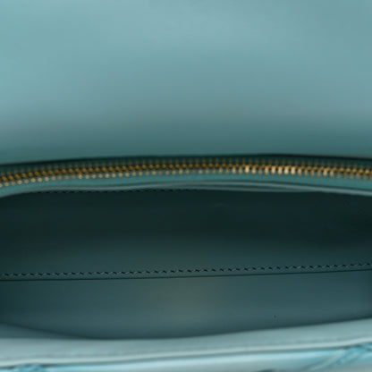 Louis Vuitton Lambskin Malletage Top Handle GO-14 MM Lagoon 6 of 10