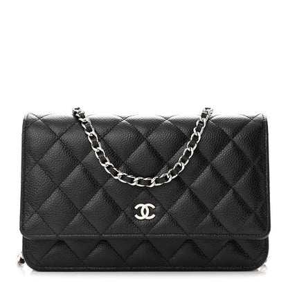 Chanel Caviar Quilted Wallet on Chain WOC Black 1 of 12