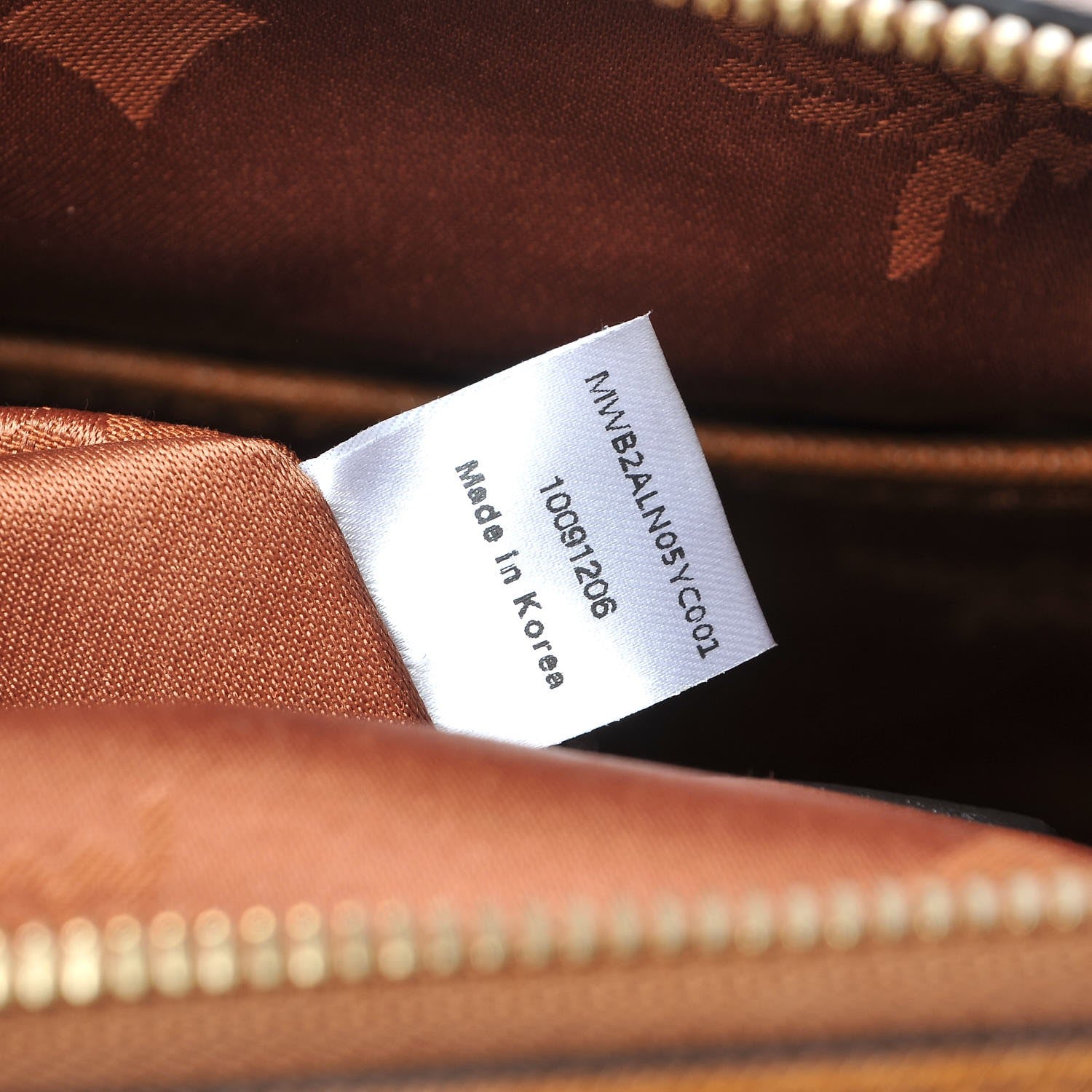 MCM Saffiano Sophia Bowler Bag Cognac 9 of 13
