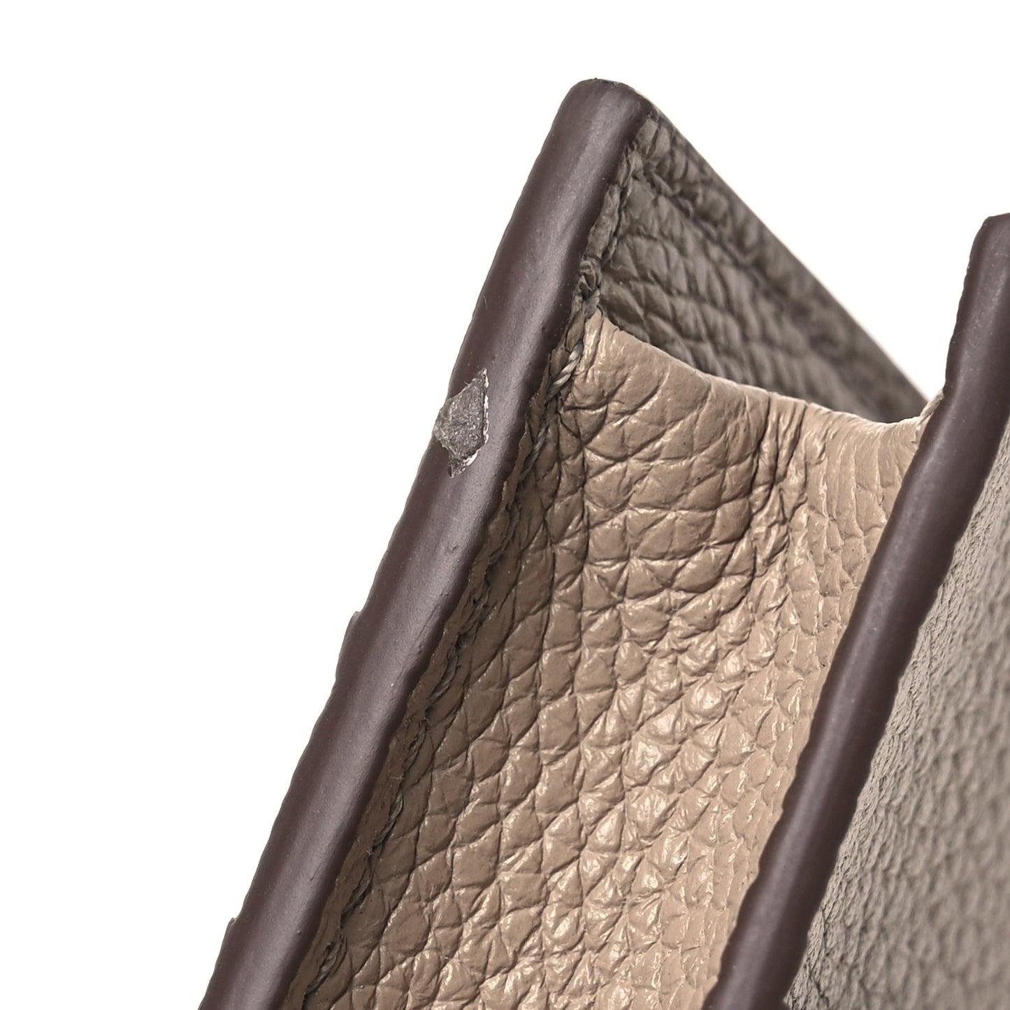 Grained Calfskin TF Wristlet Wallet Silk Taupe