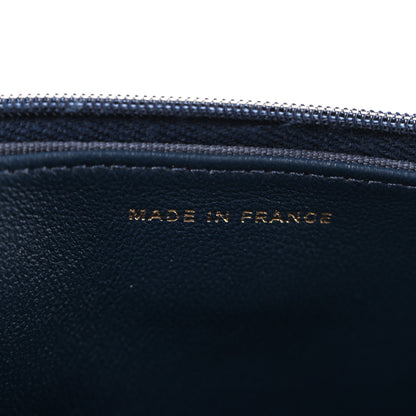 Chanel Lambskin Quilted Hold The Line Wallet On Chain WOC Dark Blue 7 of 14