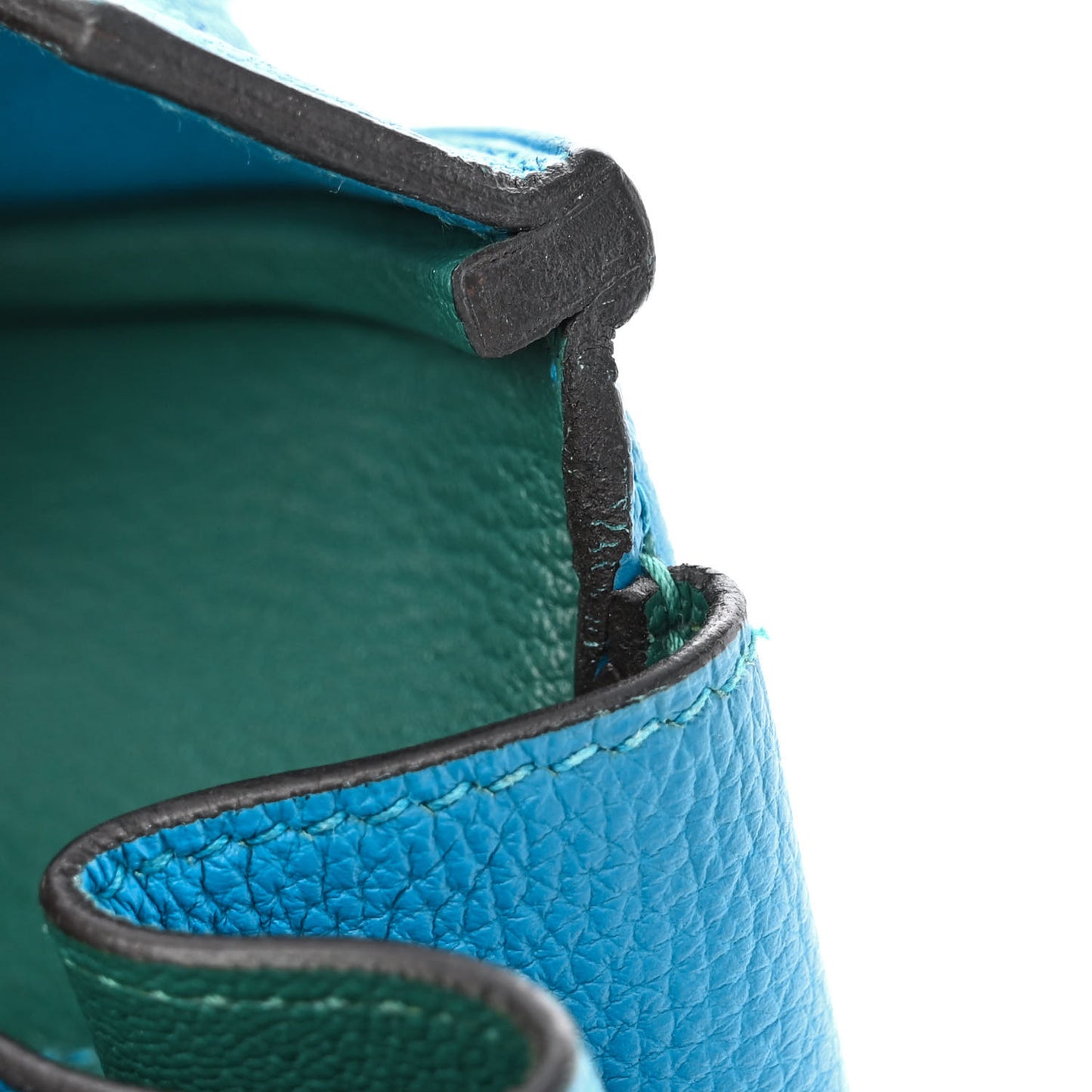 Togo Verso Birkin 35 Bleu Zanzibar Malachite