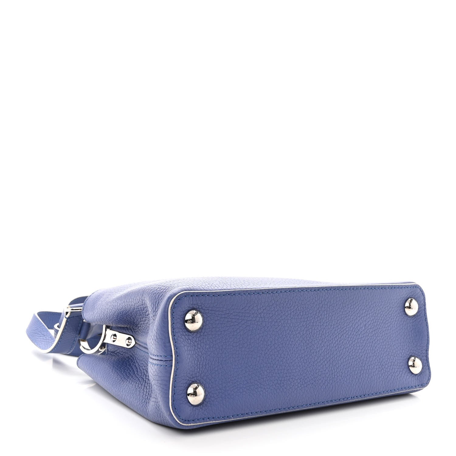Louis Vuitton Taurillon Capucines PM Blue White 4 of 12