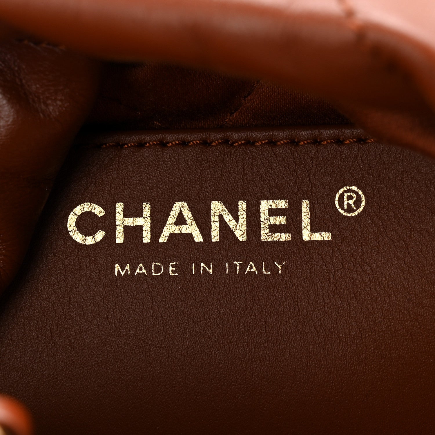 Chanel Shiny Calfskin Quilted Mini Chanel 22 Light Brown 6 of 10