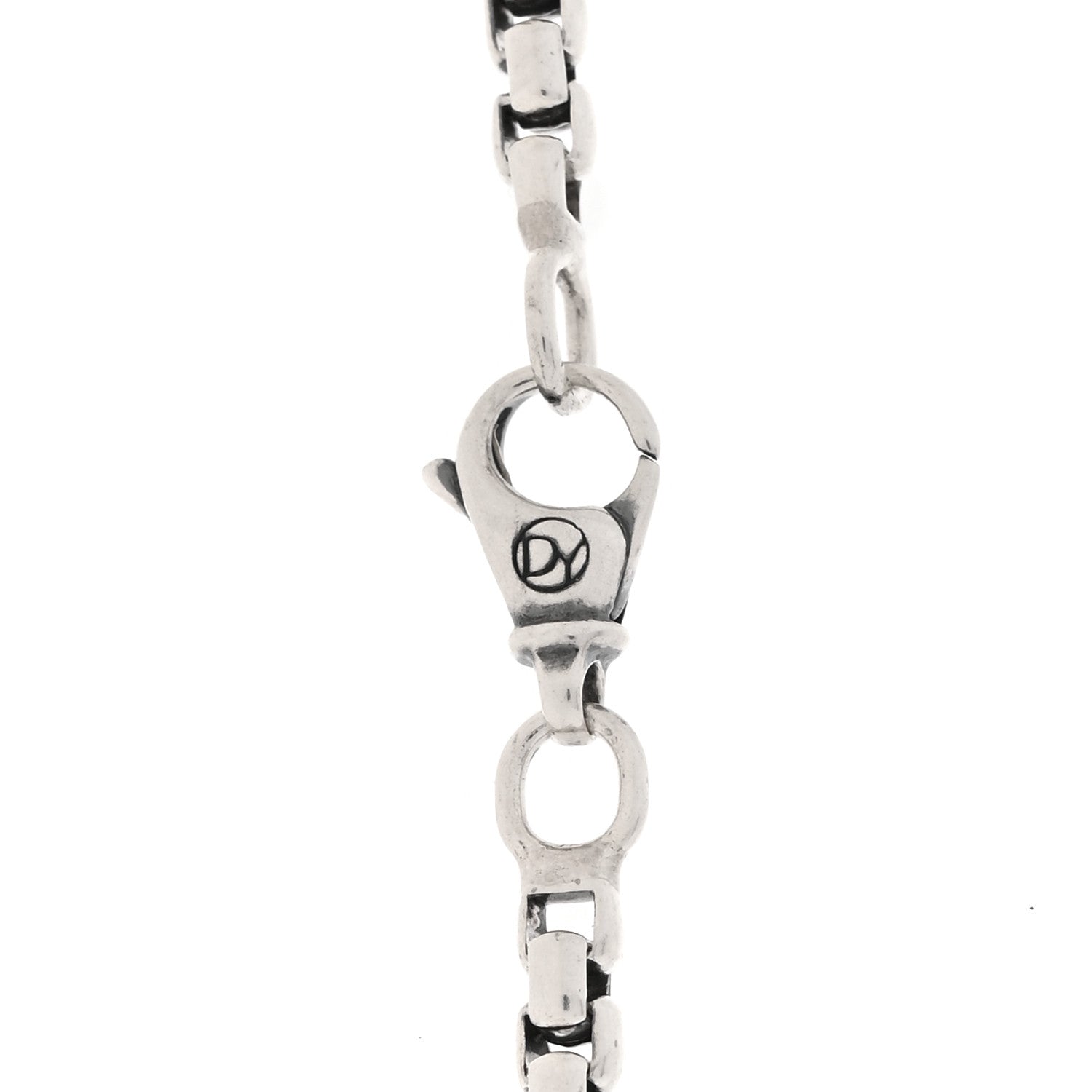 David Yurman Sterling Silver Black Diamond Black Onyx Shield Amulet Pendant Necklace 4 of 5