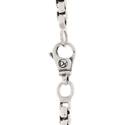 David Yurman Sterling Silver Black Diamond Black Onyx Shield Amulet Pendant Necklace 4 of 5