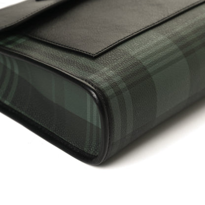 Mulberry Printed Eco Scotchgrain Calfskin Tartan Antony Messenger Crossbody Black Green 11 of 11