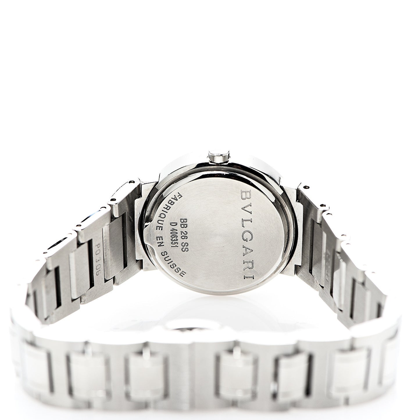 Stainless Steel Pink Mother of Pearl 26mm Quartz Watch