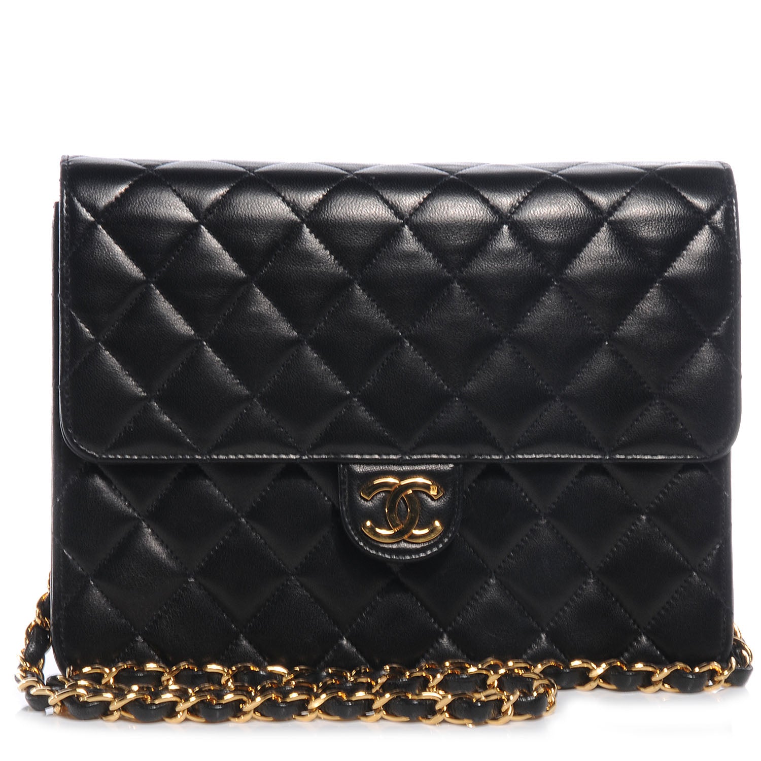 Chanel Lambskin Small Single Flap Black 1 of 10