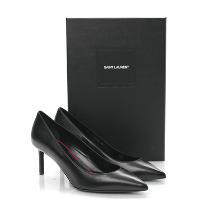 Saint Laurent Calfskin Anja 85 Pumps 37 Black 9 of 9