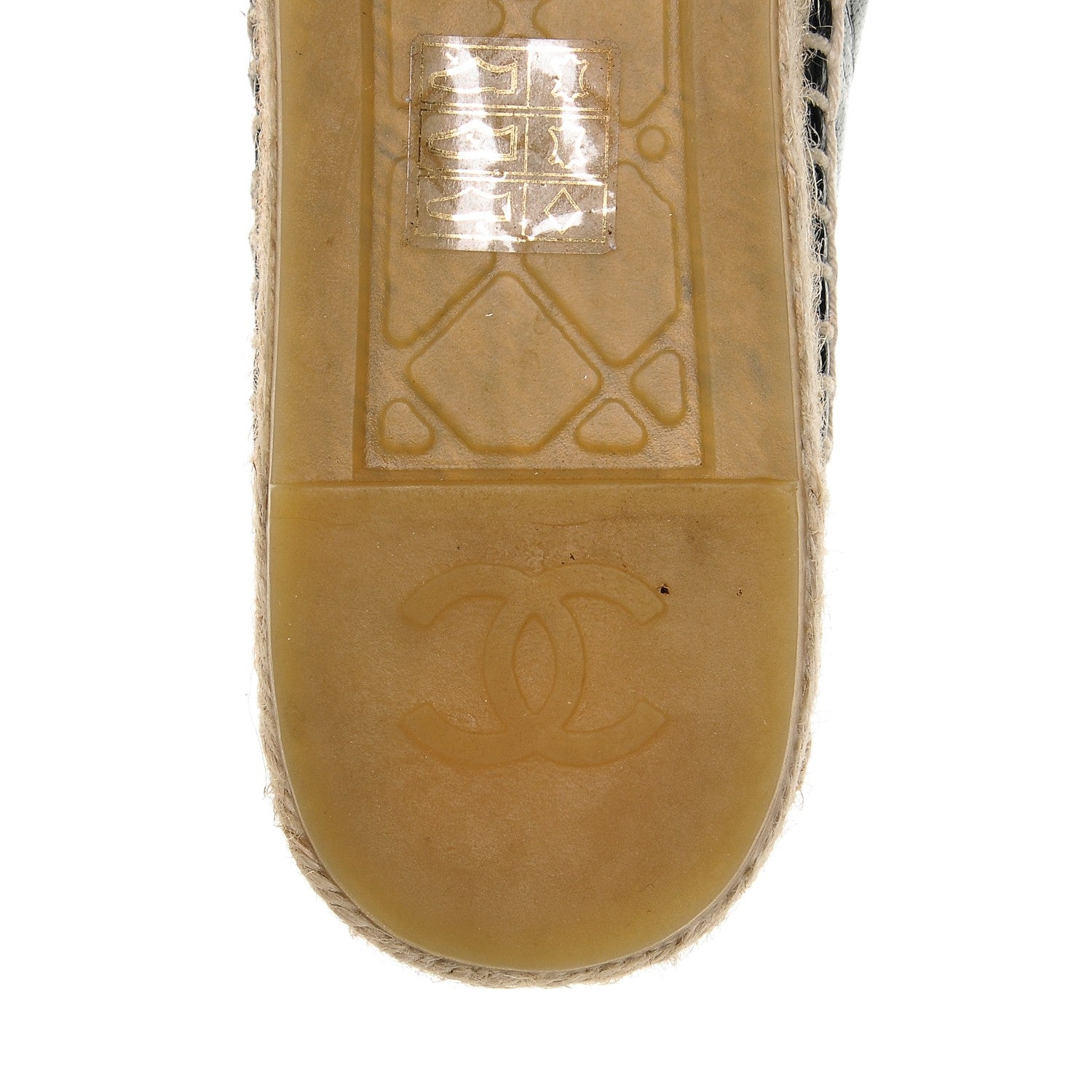 Chanel Lambskin CC Espadrilles 40 Black 7 of 10