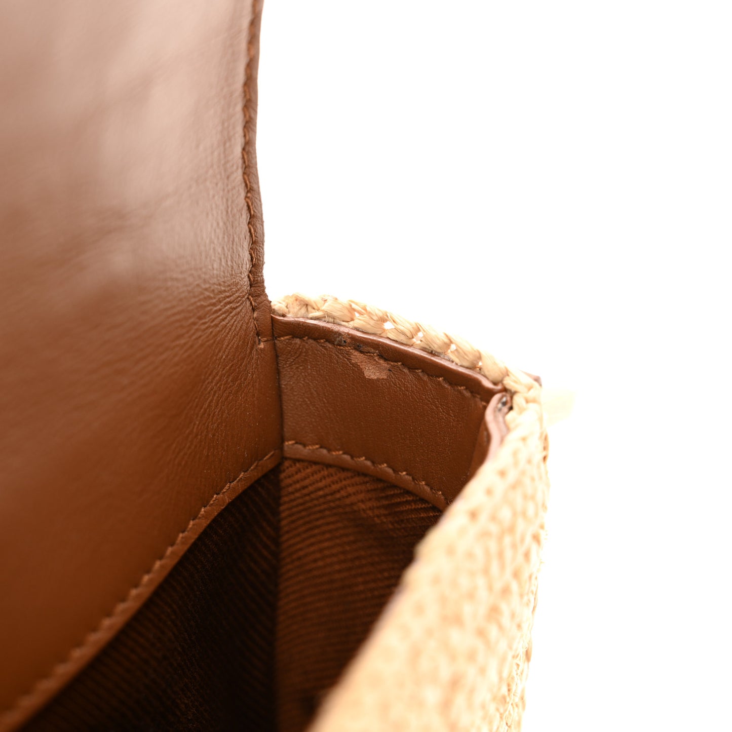 Raffia Calfskin Medium Monogram Solferino Satchel