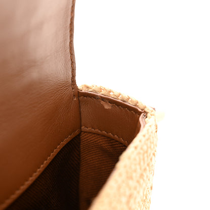 Saint Laurent Raffia Calfskin Medium Monogram Solferino Satchel 11 of 12