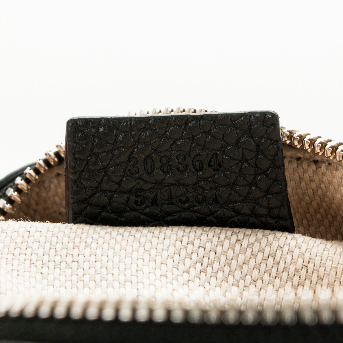 Pebbled Calfskin Small Soho Disco Bag Black
