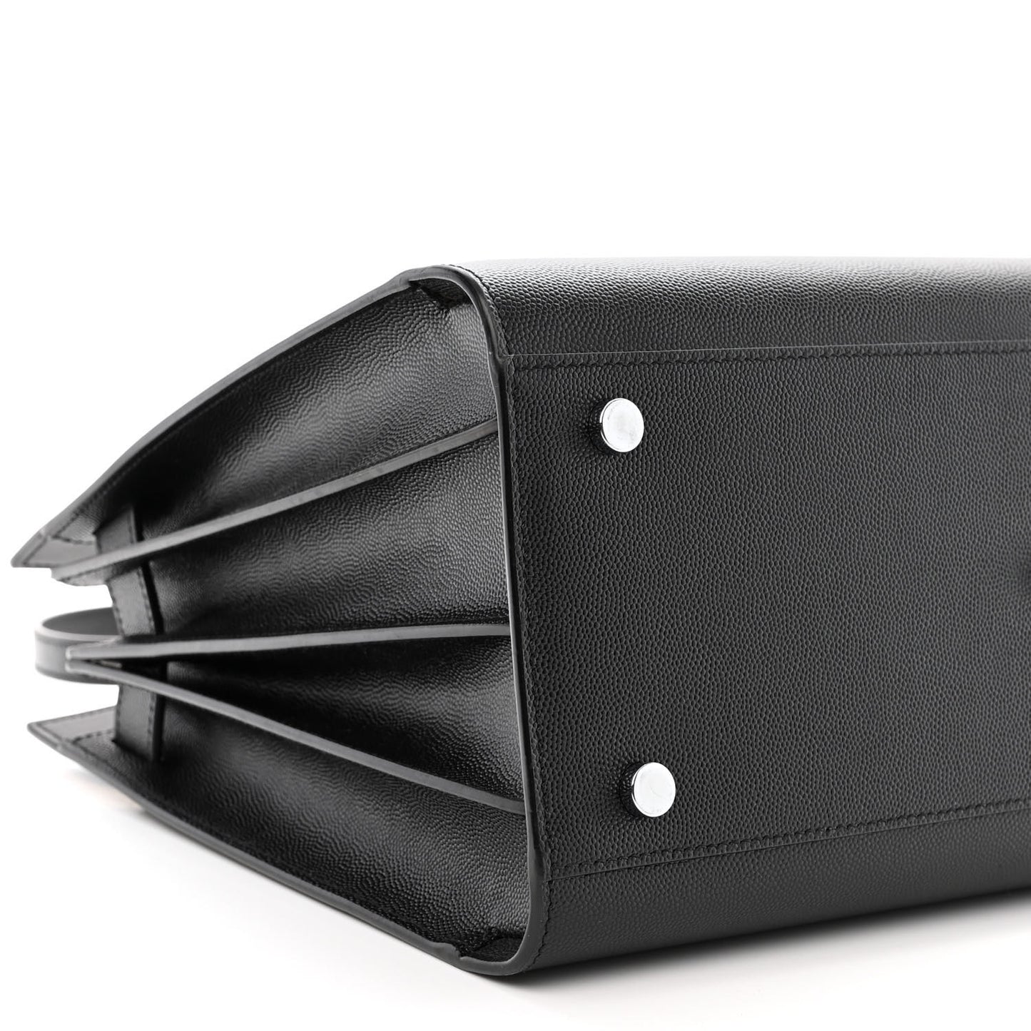 Grained Calfskin Small Sac De Jour Black