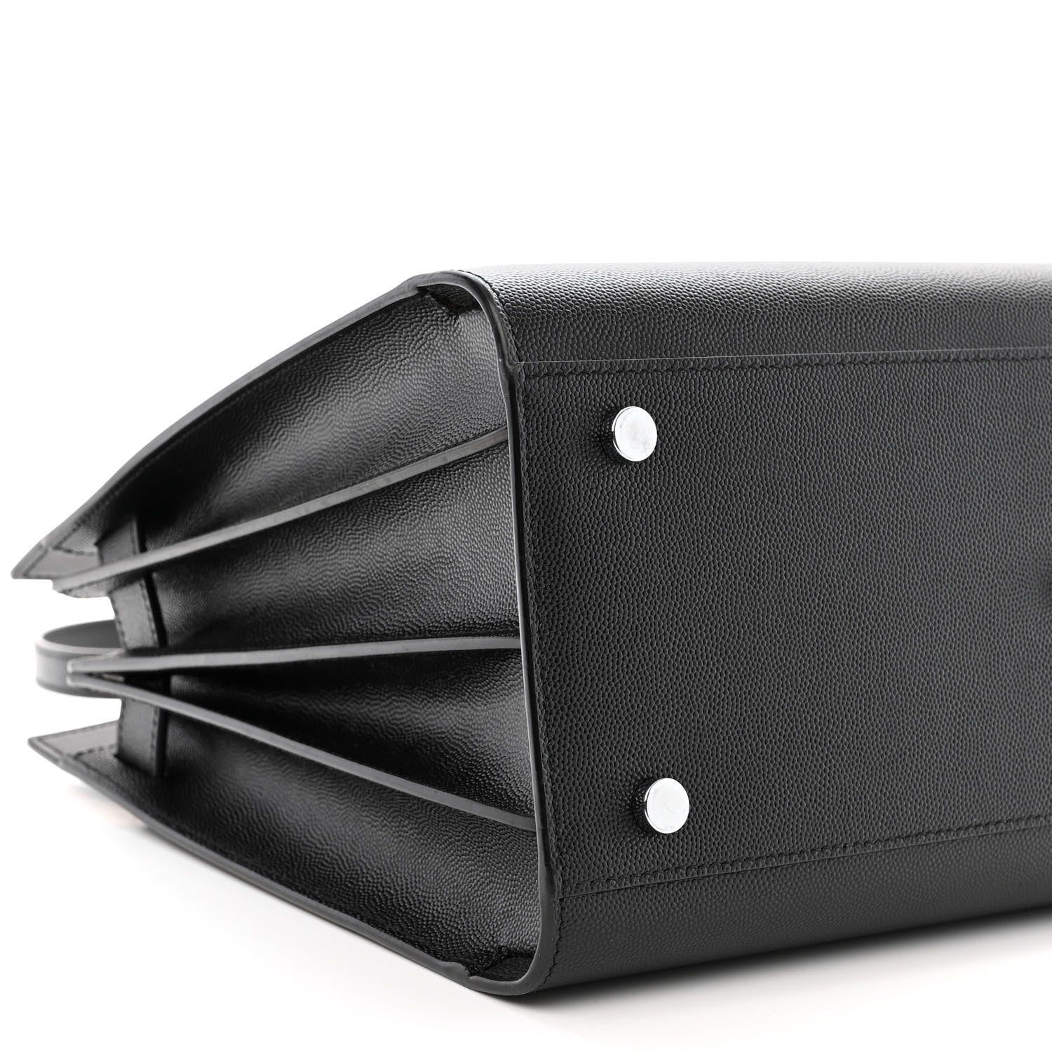 Saint Laurent Grained Calfskin Small Sac De Jour Black 9 of 10