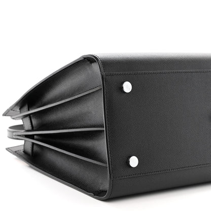 Saint Laurent Grained Calfskin Small Sac De Jour Black 9 of 10