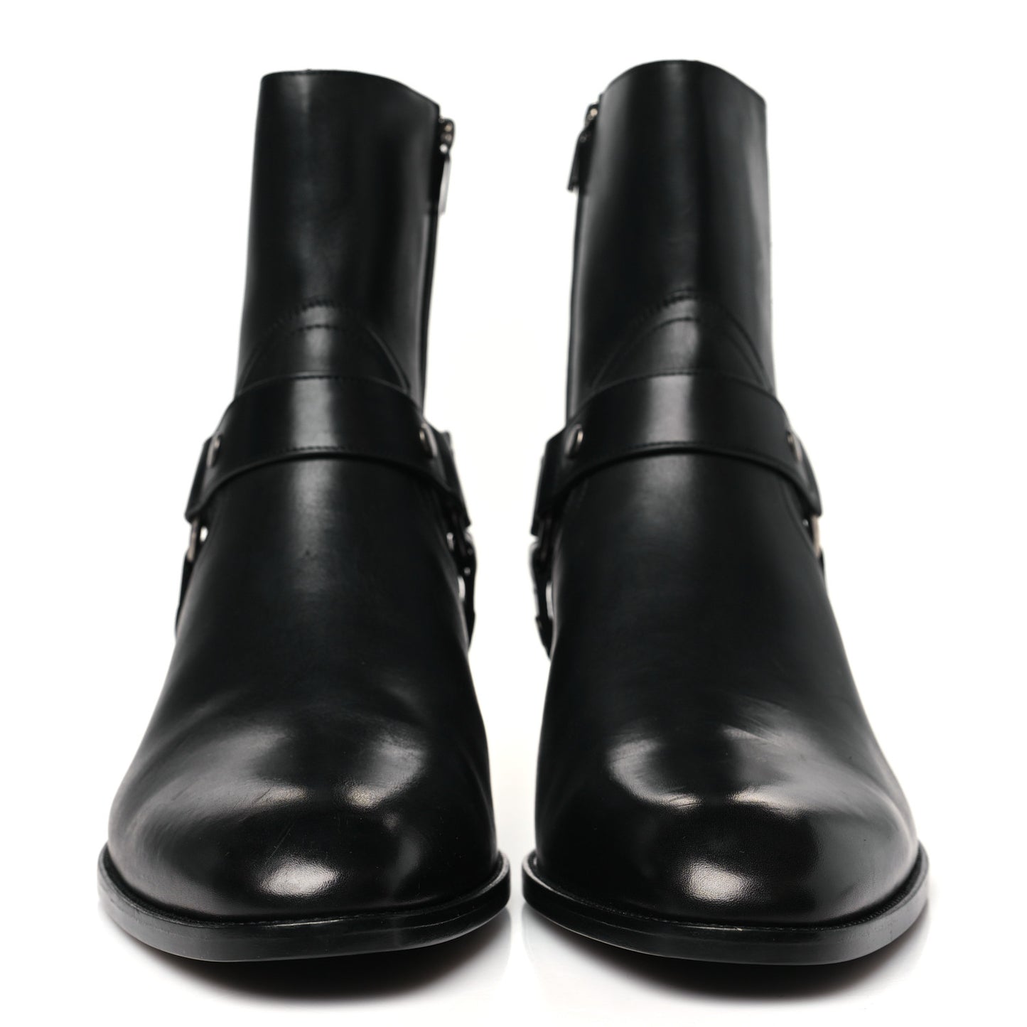 Calfskin Mens Wyatt Marrakesh Harness Ankle Boots 43 Black