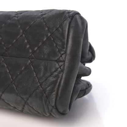 Chanel Iridescent Calfskin Medium Just Mademoiselle Bowling Bag Black 10 of 10