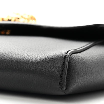 Versace Grained Calfskin La Medusa Chain Crossbody Bag Black 9 of 10