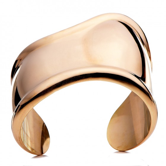 Tiffany 18K Yellow Gold Medium Right Wrist Bone Cuff Bracelet 1 of 5