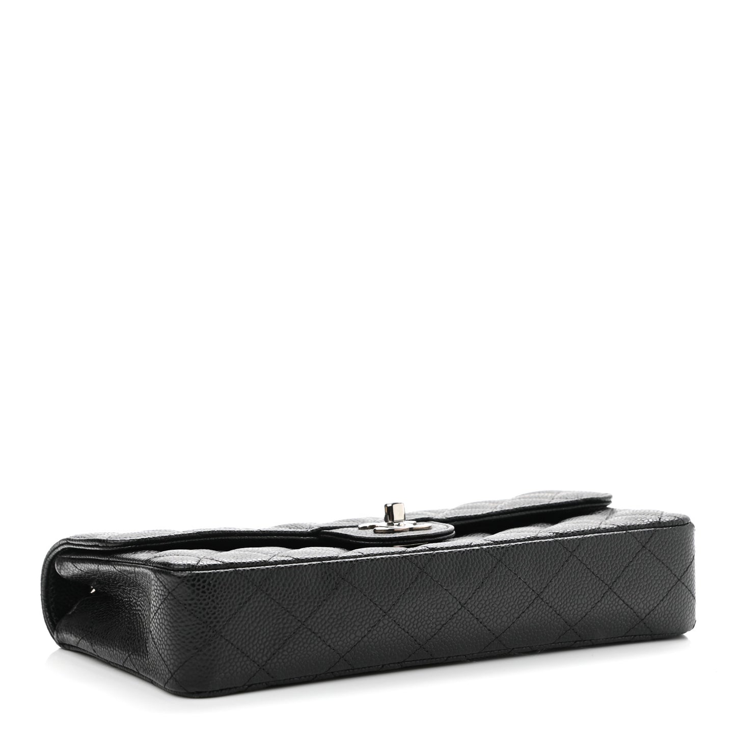 Caviar Quilted East West Flap Black