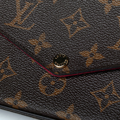 Louis Vuitton Monogram Pochette Felicie Chain Wallet Fuchsia 7 of 7