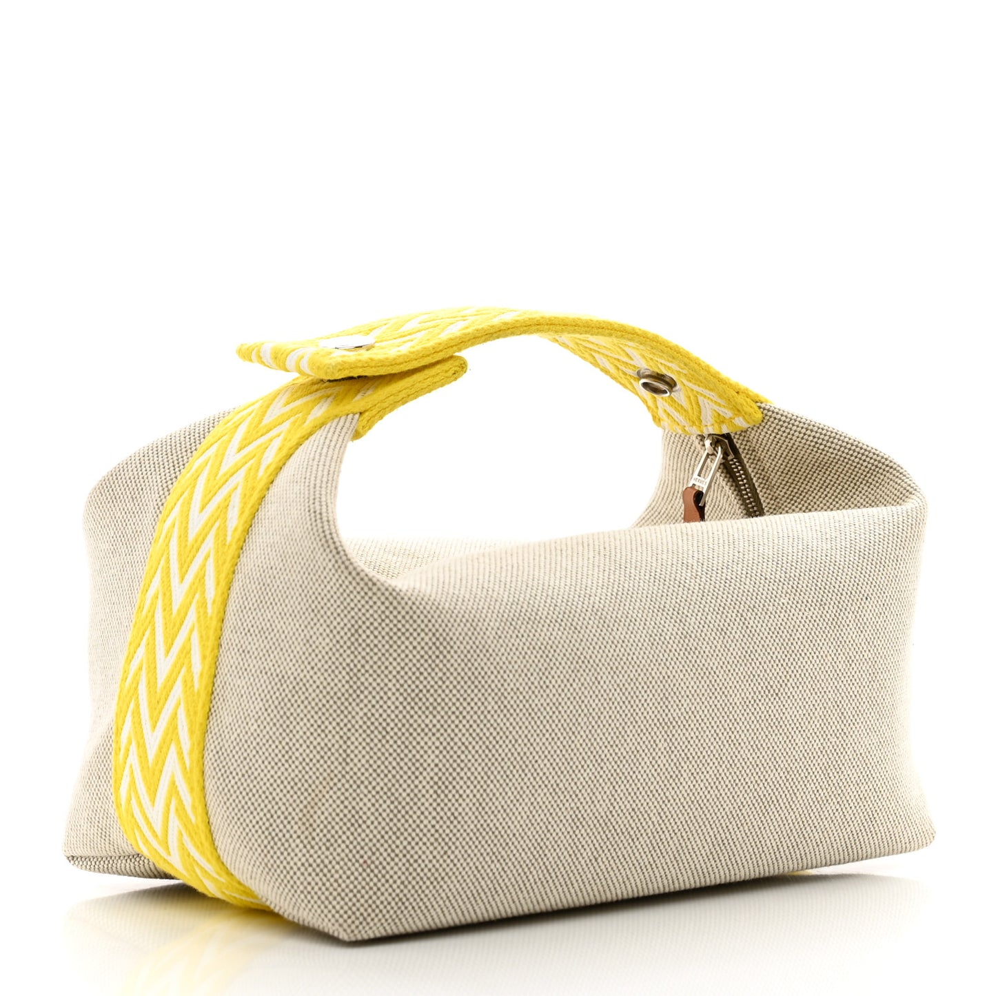 Canvas Small Bride-A-Brac Pouch Natural Jaune Citron