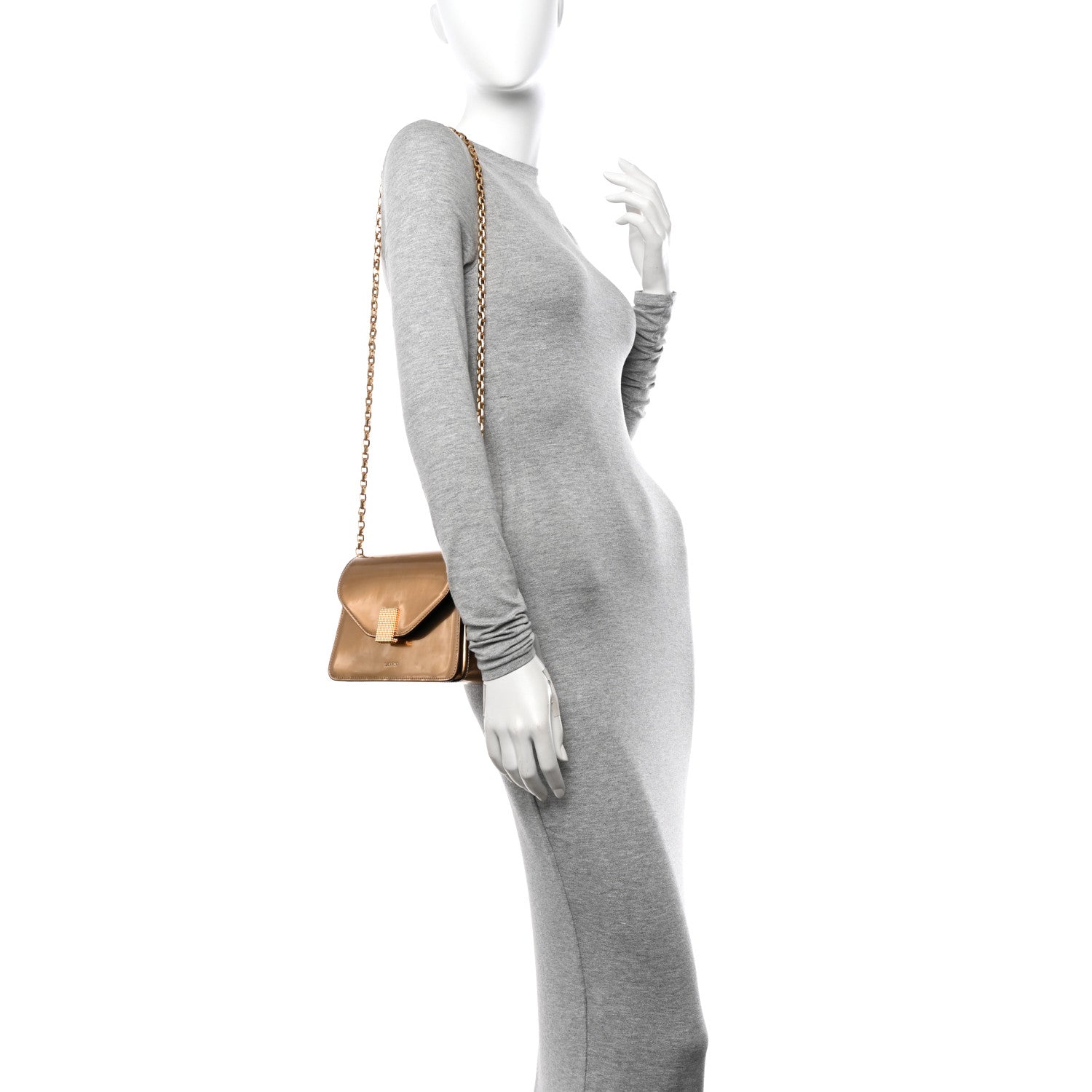 Lanvin Metallic Calfskin Concerto Bag Gold 2 of 12