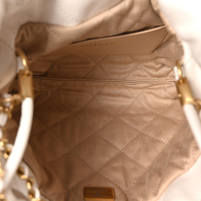 Chanel Shiny Calfskin Quilted Mini Chanel 22 White 5 of 10