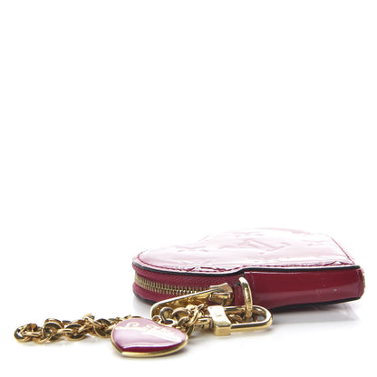 Louis Vuitton Vernis Heart Coin Purse Rose Indien 4 of 7