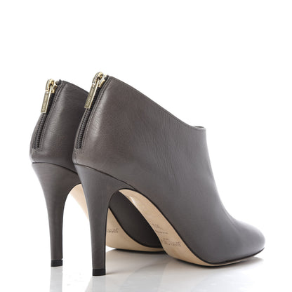 Jimmy Choo Grained Calfskin Mendez Ankle Boots 36.5 Light Quartz 4 of 9
