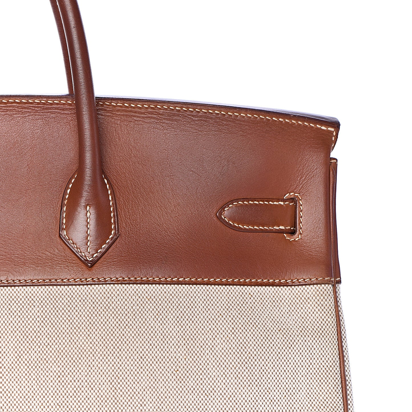 Toile Barenia Birkin 40 Fauve