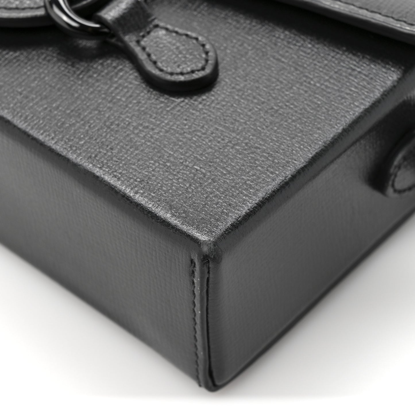 Azalea Calfskin Monochrome Mini Horsebit 1955 Shoulder Bag Black