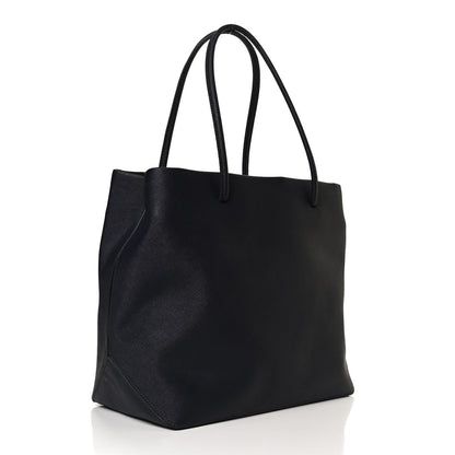 Marc Jacobs Calfskin Embossed Logo East West Shopper Tote Navy 2 of 12