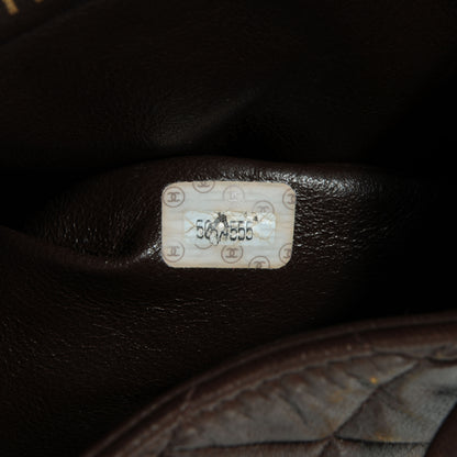 Chanel Lambskin Quilted Backpack Brown 7 of 9