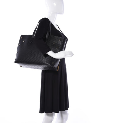 Givenchy Calfskin Chain Embossed Medium Bond Shopper Tote Black 2 of 8