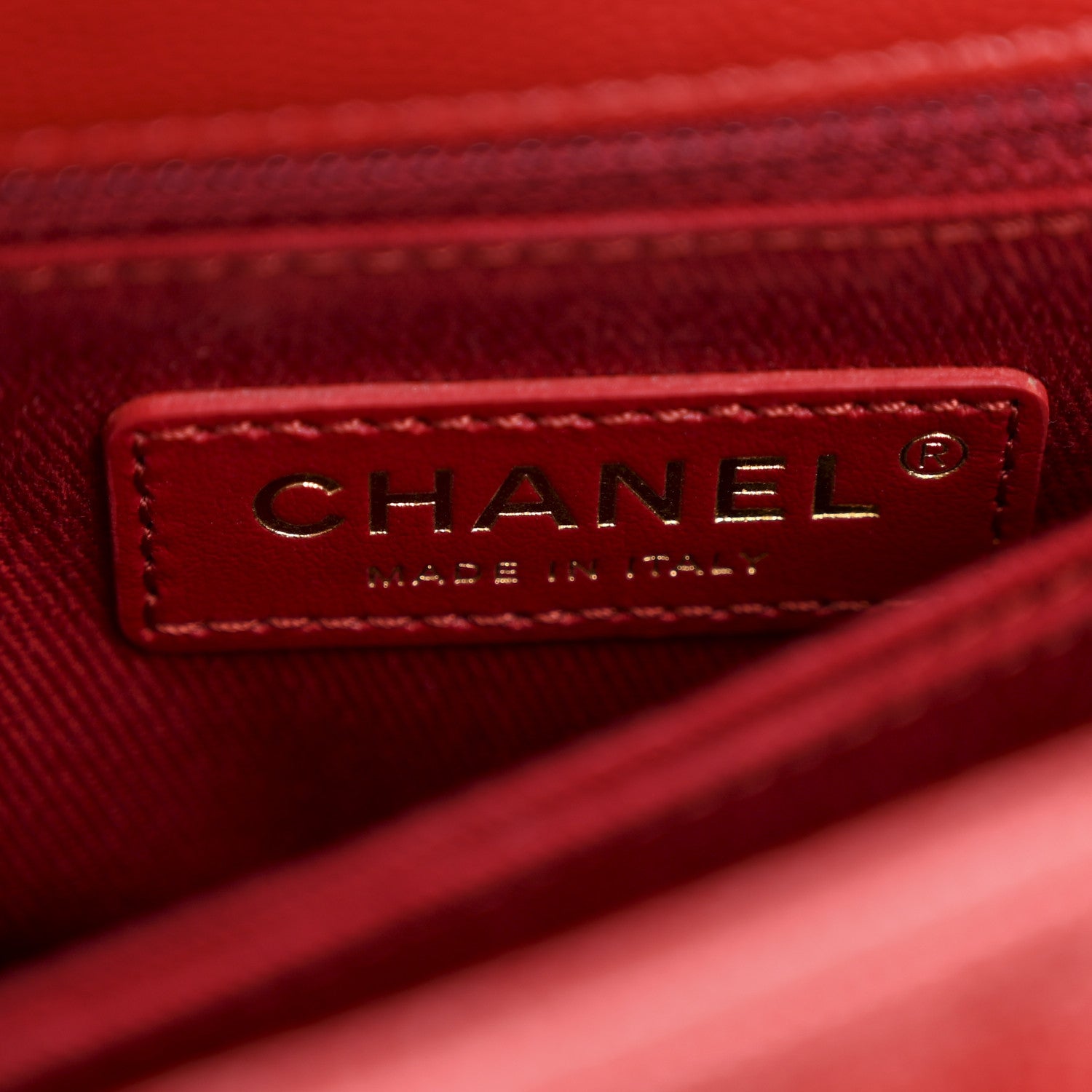 Chanel Caviar Lizard Embossed Quilted Mini Coco Handle Flap Red 6 of 11