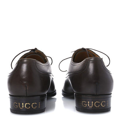 Gucci Calfskin Mens Captoe Oxford Loafers 9 Brown 6 of 16