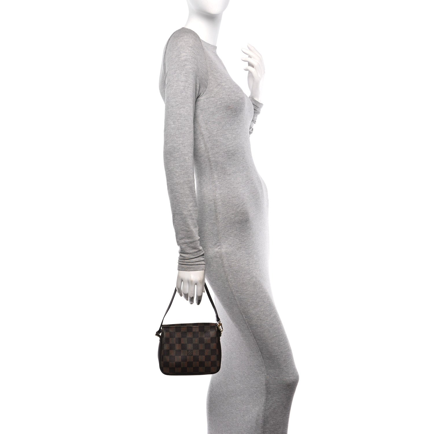 Louis Vuitton Damier Ebene Trousse Make Up Bag Pochette 3 of 9